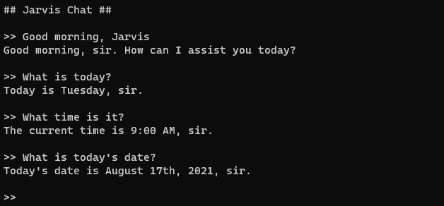 Jarvis Date/Time Chat - A