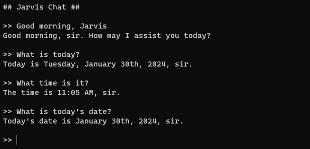 Jarvis Date/Time Chat - C